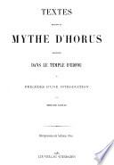 Textes relatifs au mythe d'Horus