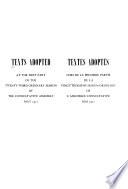 Texts Adopted by the Assembly