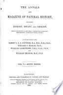 The Annals and Magazine of Natural History