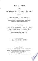 The annals and magazine of natural history, zoology, botany and geology