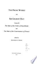 The Buke of the ordre of knychthede