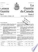 The Canada Gazette