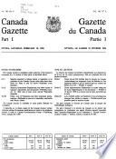 The Canada Gazette
