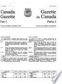 The Canada Gazette