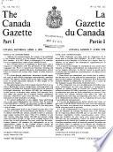 The Canada Gazette