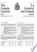 The Canada Gazette