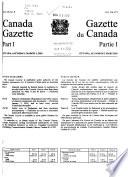 The Canada Gazette