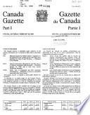 The Canada Gazette