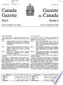 The Canada Gazette