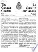 The Canada Gazette