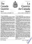 The Canada Gazette