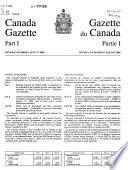 The Canada Gazette