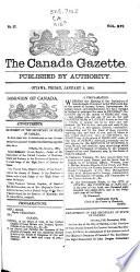 The Canada Gazette