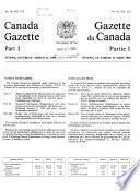 The Canada Gazette