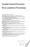 The Canadian Journal of Economics