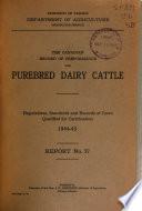 The Canadian Record of Performance for Pure Bred Dairy Cattle