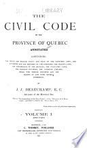 The Civil Code of the Province of Quebec