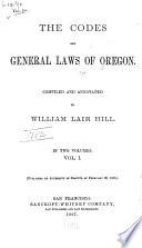 The Codes and General Laws of Oregon