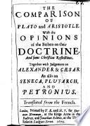 The Comparison of Plato and Aristotle