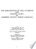 The Descendants of Neil Culbreth and Martha Autry of Sampson County, North Carolina