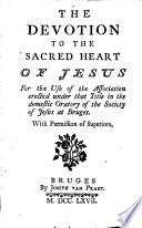The devotion to the Sacred Heart of Jesus