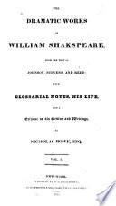 The Dramatic Works of William Shakespeare
