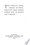 The English Poets: Lessing, Rousseau