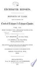 The Exchequer Reports