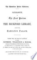 The Hamilton Palace Libraries