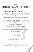 The Irish Law Times and Solicitors' Journal