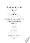 The Journal of the College of Science, Imperial University, Japan