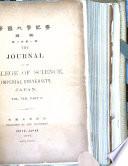The Journal of the College of Science, Imperial University of Tokyo, Japan
