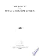 The Law List of the United Commercial Lawyers
