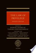 The Law of Privilege