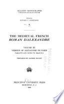 The Medieval French Roman D'Alexandre ...