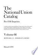 The National Union Catalog, Pre-1956 Imprints