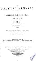 The Nautical Almanac and Astronomical Ephemeris for the Year ...