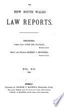The New South Wales Law Reports, 1880-1900