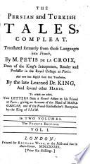 The Persian and Turkish Tales, Compleat