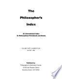 The Philosopher's Index