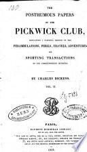 The posthumous papers of the Pickwick Club, 1