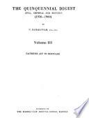 The Quinquennial Digest