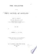 The Register of the Privy Council of Scotland: Addenda, 1545-1625