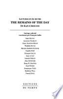 The remains of the day de Kazuo Ishiguro