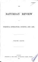 The Saturday Review of Politics, Literature, Science, Art, and Finance