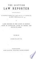 The Scottish Law Reporter