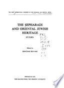 The Sepharadi and Oriental Jewish Heritage