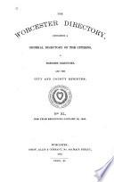 The Worcester Almanac, Directory and Business Advertiser