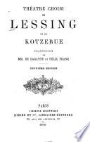 Théâtre choisi de Lessing et de Kotzebue