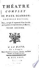 Théâtre complet de Paul Scarron